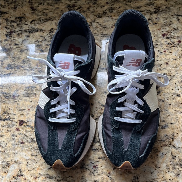 New Balance Shoes - New Balance Black and Cream Athletic Shoes. New Balance 327 women’s size 7.5